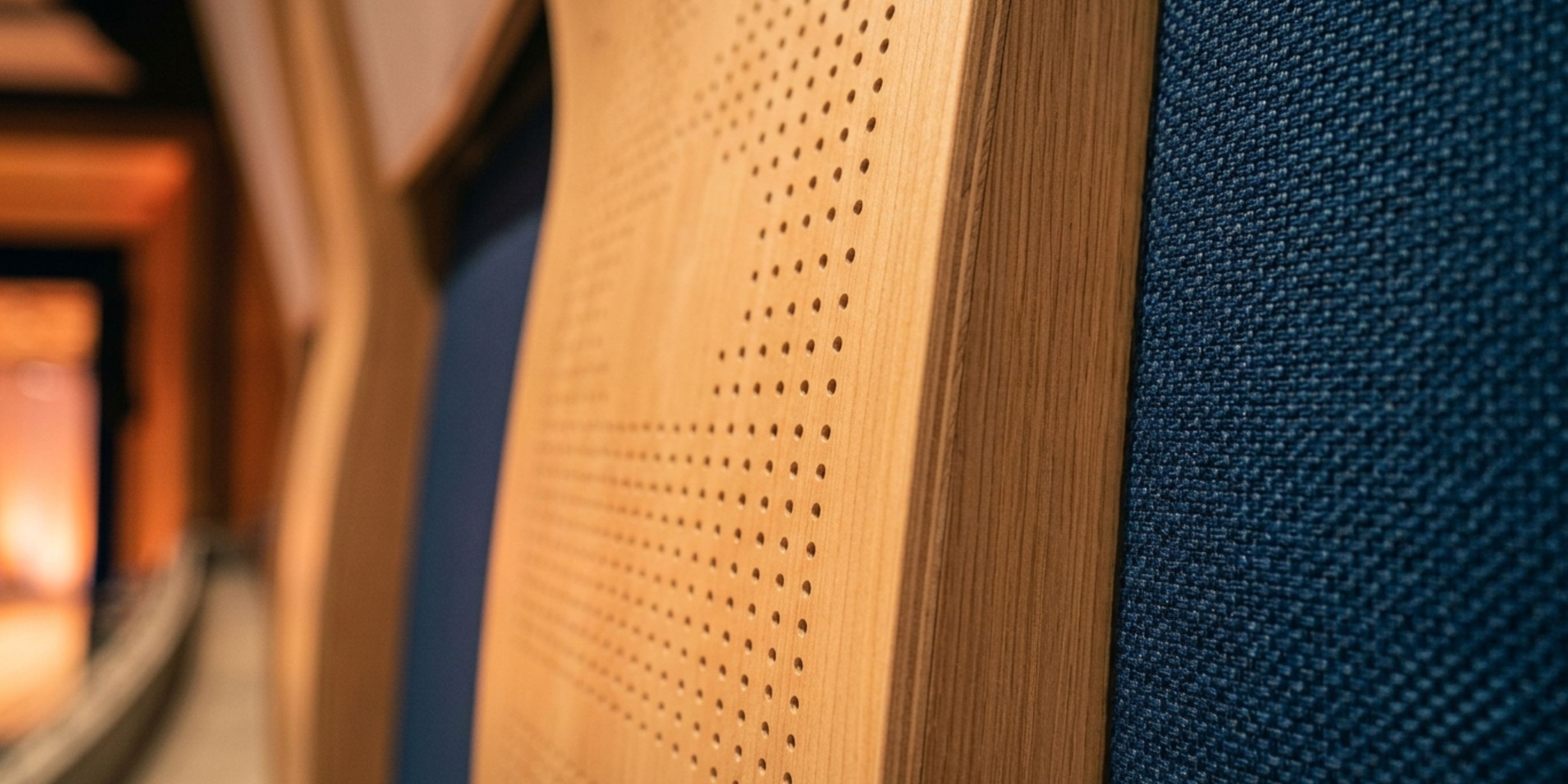 Acoustic wall panels used in auditorium acoustics treatment