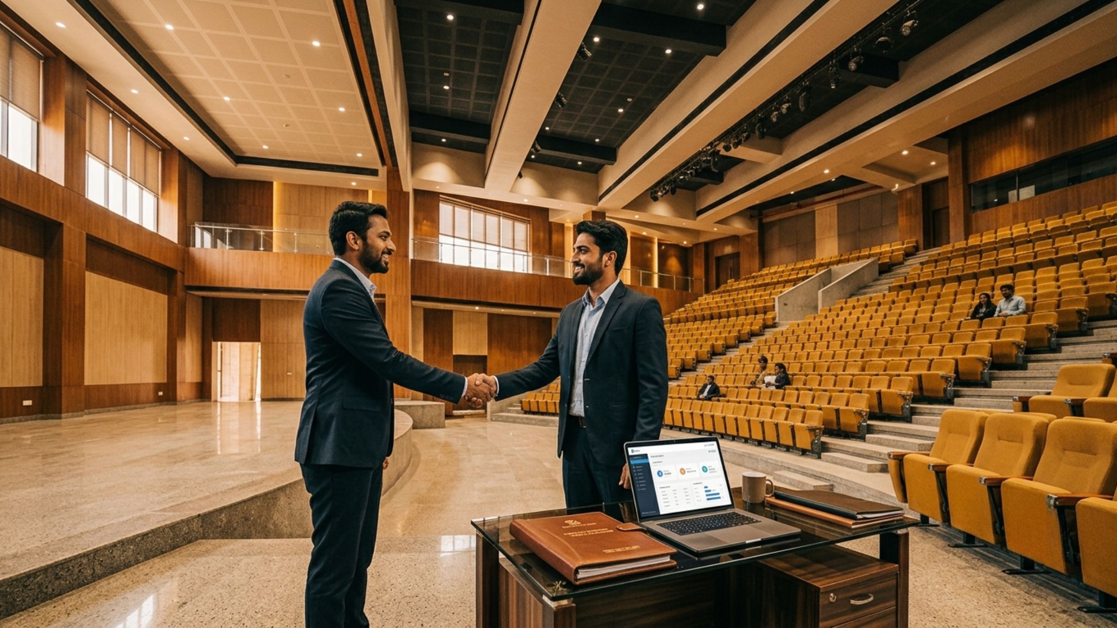 Auditorium project handover and commissioning documentation